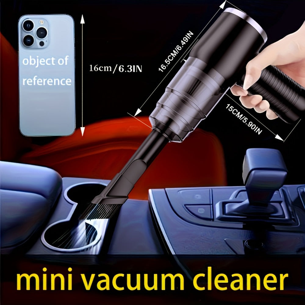 Cordless Handheld Vacuum Cleaner with LCD Display & Multi-Nozzles, 9000Pa Suction 50000RPM HEPA Filter