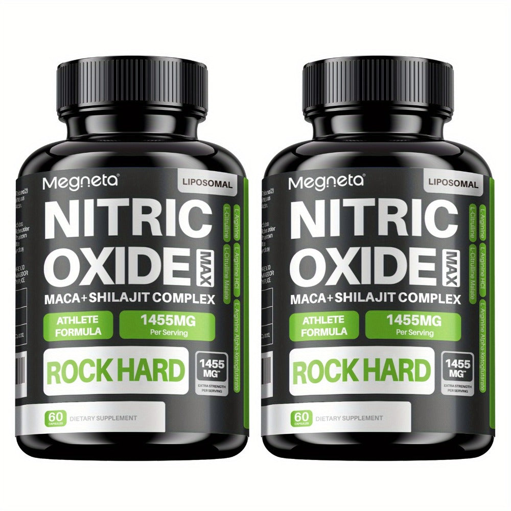 L-Arginine & L-Citrulline Nitric Oxide Supplement for Men - Boosts Blood Flow, Pump, Energy
