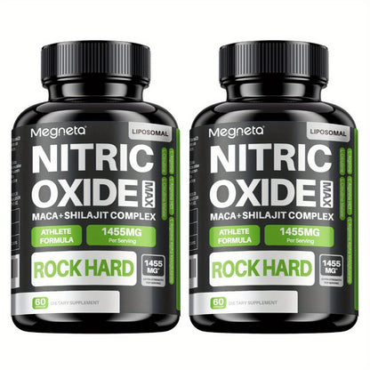 L-Arginine & L-Citrulline Nitric Oxide Supplement for Men - Boosts Blood Flow, Pump, Energy