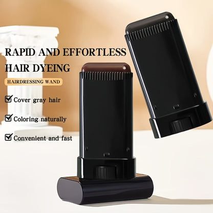 Gray Root Coverage Hair Color Stick with Comb – Waterproof Sweat-Resistant Instant Root Touch Up, Plant-Based Squalane Formula