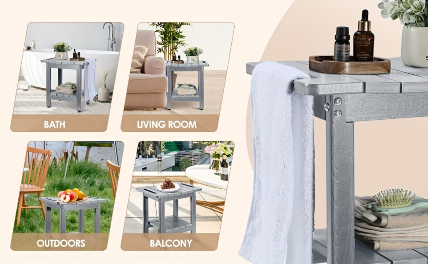 Shower Stool Bathroom Bench Bath Seat for Elderly Seniors Disabled Adults Inside Shower Tub Sturdy Bathroom Chair