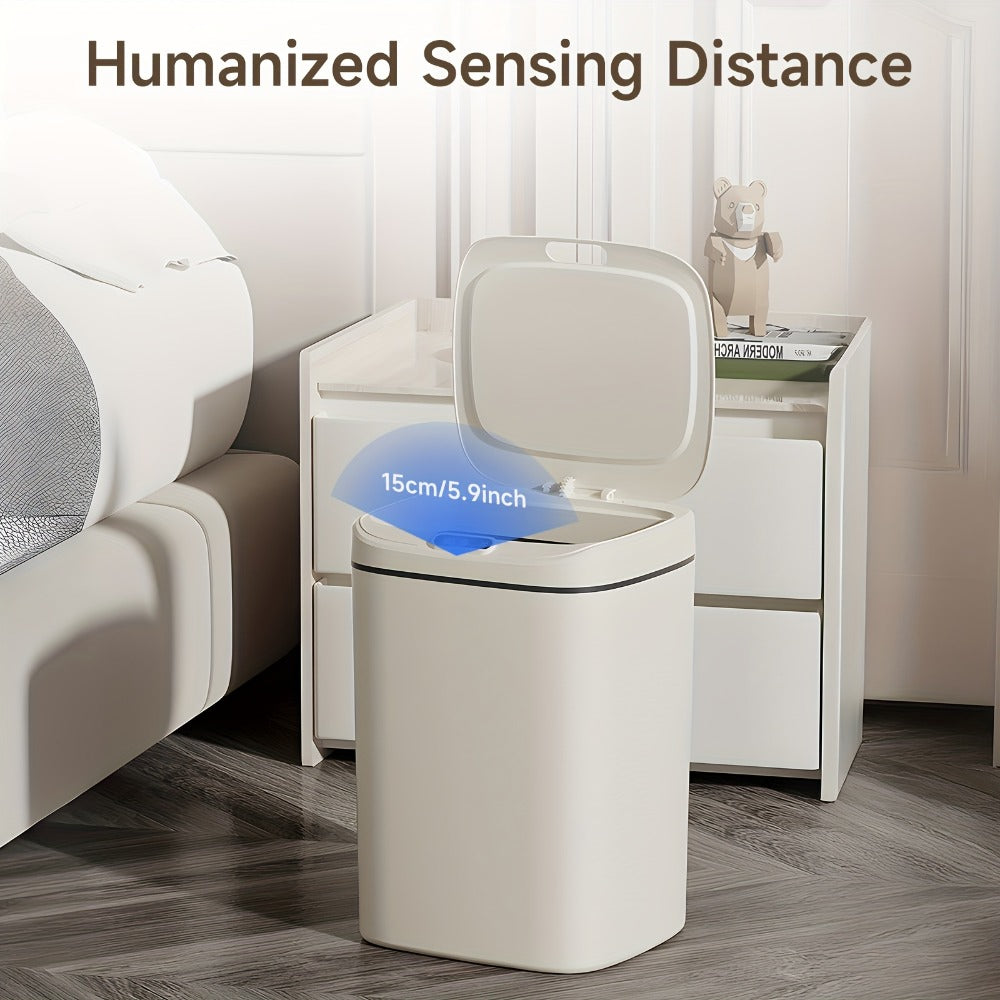 Motion Sensor Trash Can Touchless, Smart Hands-Free Trash Bin with Sealing Lid & Odor-Blocking Technology
