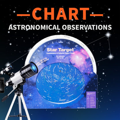 150X Astronomical Telescope 70mm Aperture with Tripod Phone Adapter Wireless Remote Control High Magnification Portable Refractor Telescope