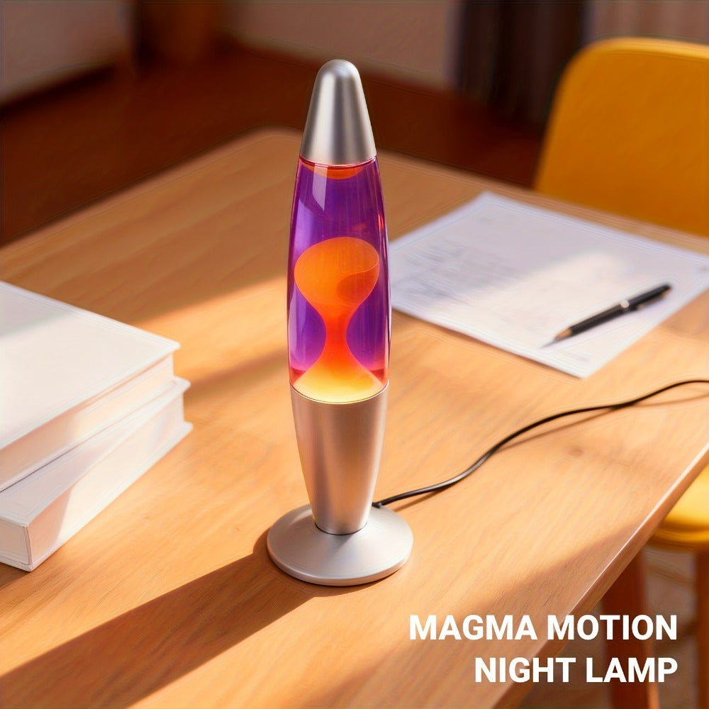 Lava Lamp 16 Inch for Bedroom Living Room Office, Relaxing Liquid Motion Lamp with Purple Water Yellow Wax