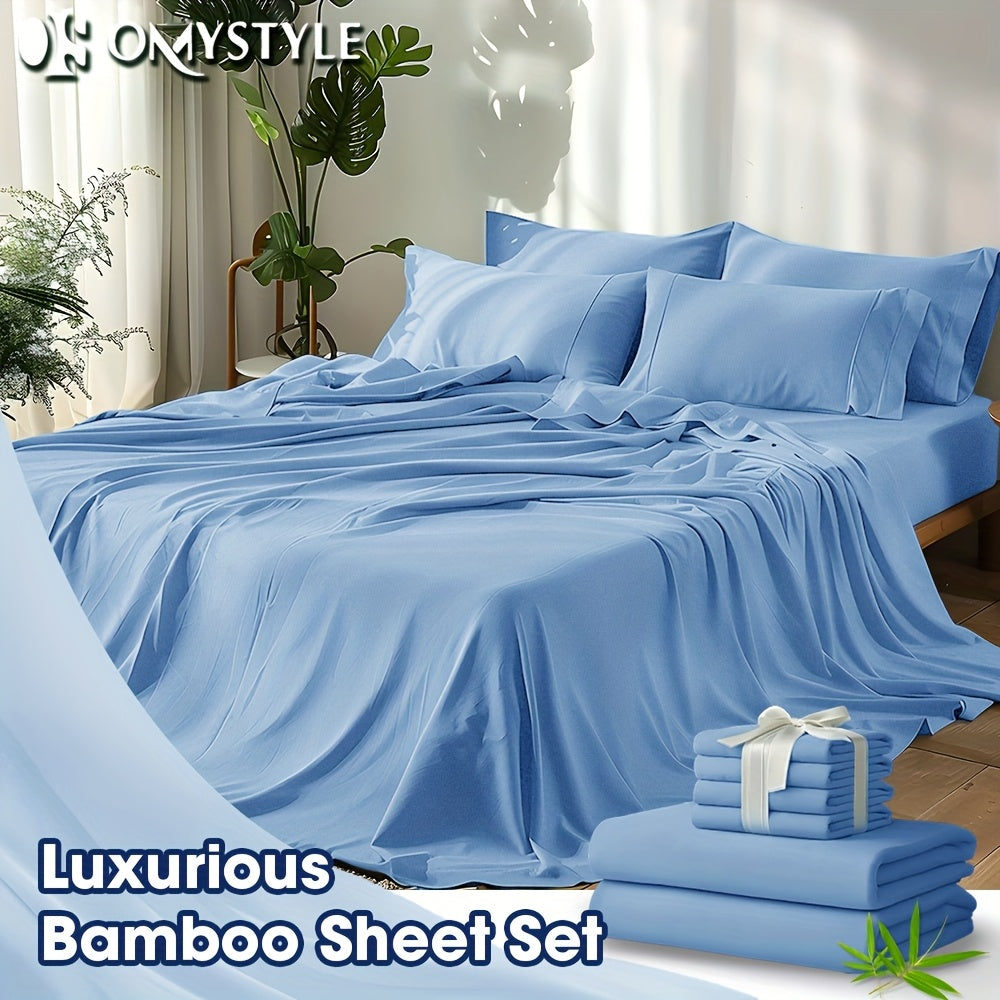 Fitted Sheet Set Cooling Deep Pocket – 2000TC Soft Microfiber Bed Sheet, Shrink Fade Wrinkle Resistant, 11 Colors 4 Sizes
