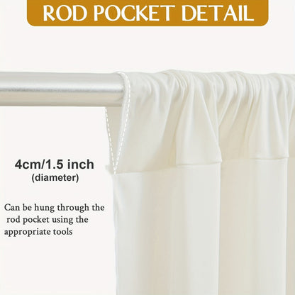4-Pack 5x10ft Elegant Spandex Photography Backdrop | Wear-Resistant, Wrinkle-Free, Soft & Opaque Party Decoration Banners for Weddings