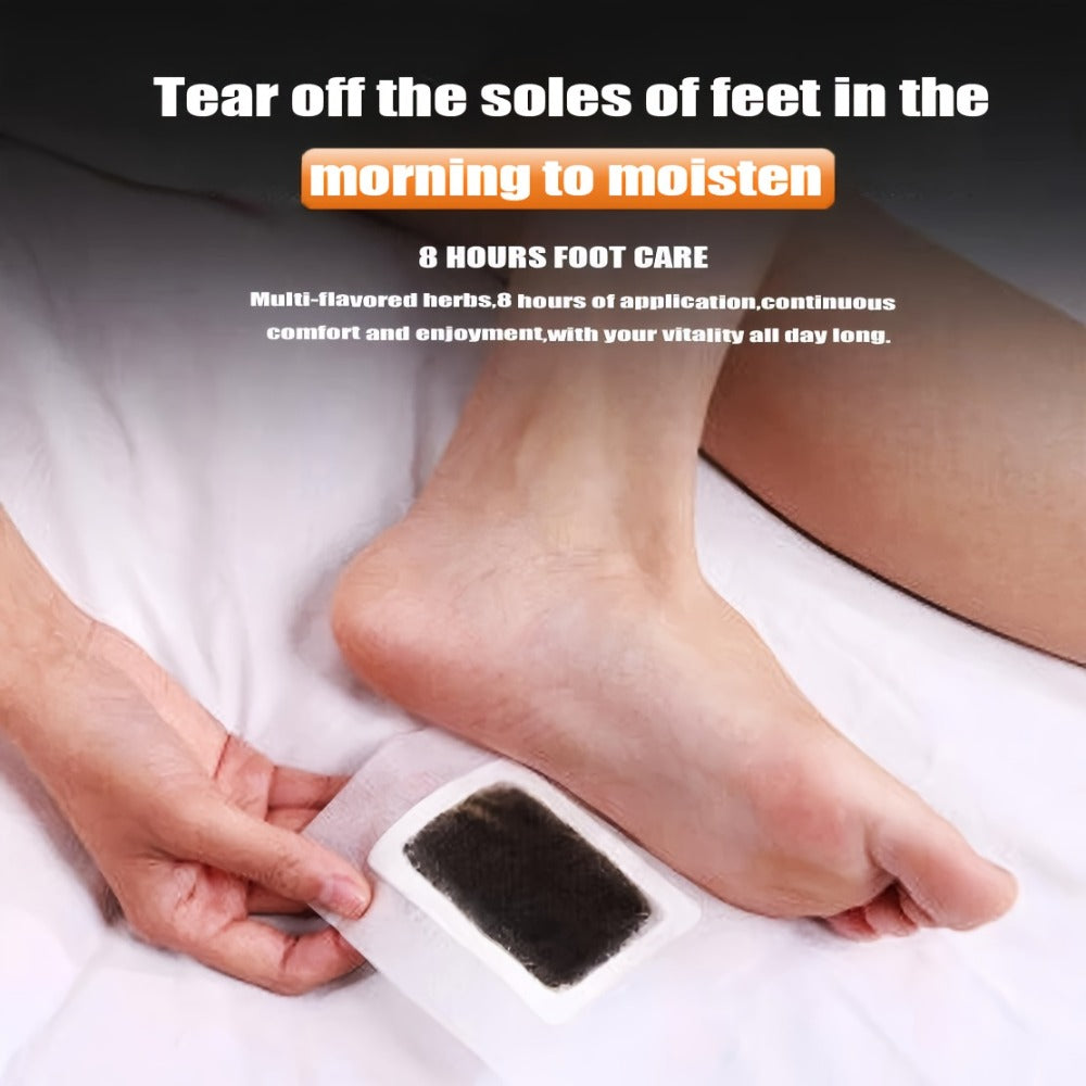 Foot Detox Pads 30 Pack Bamboo Vinegar Ginger Powder Natural Plant Ingredient Deep Cleansing Moisturizing Patches
