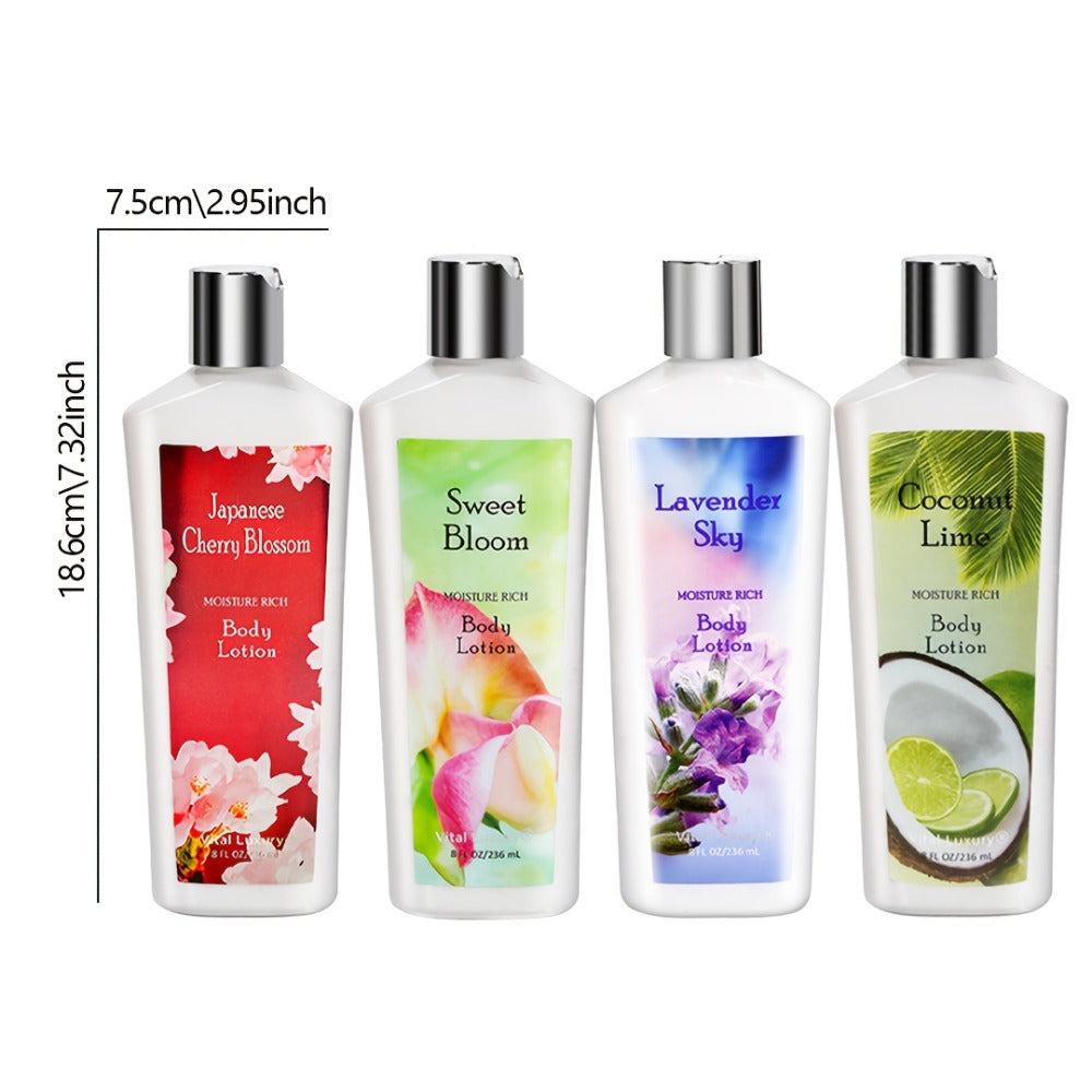 Scented Body Lotion Two-Bottle Set in Lavender, Sweet Bloom or Coconut Lime Fragrance Options