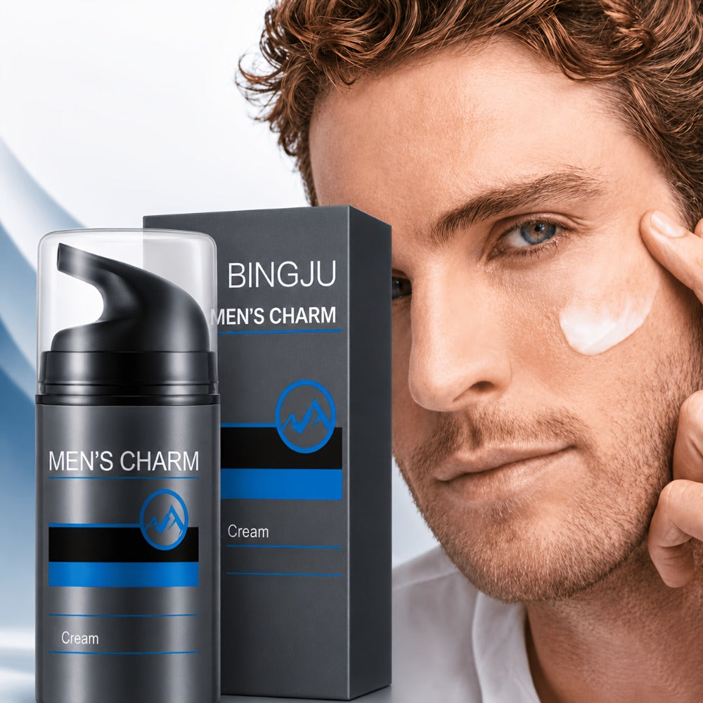Men's Face Cream with Collagen & Hyaluronic Acid 50g for Bath Time, Home Spa and Personal Care