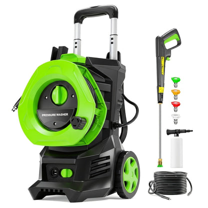 Pressure Washer Electric 4800PSI MAX 2.8 GPM, 25FT Hose, Foam Cannon & 4 Nozzles, Metal Construction Power Washer for Cars
