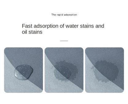 Kitchen Mat Set 2 Piece Anti-Slip Water Absorbent Thickened Diatom Mud Floor Mats for Kitchen Bathroom Entryway
