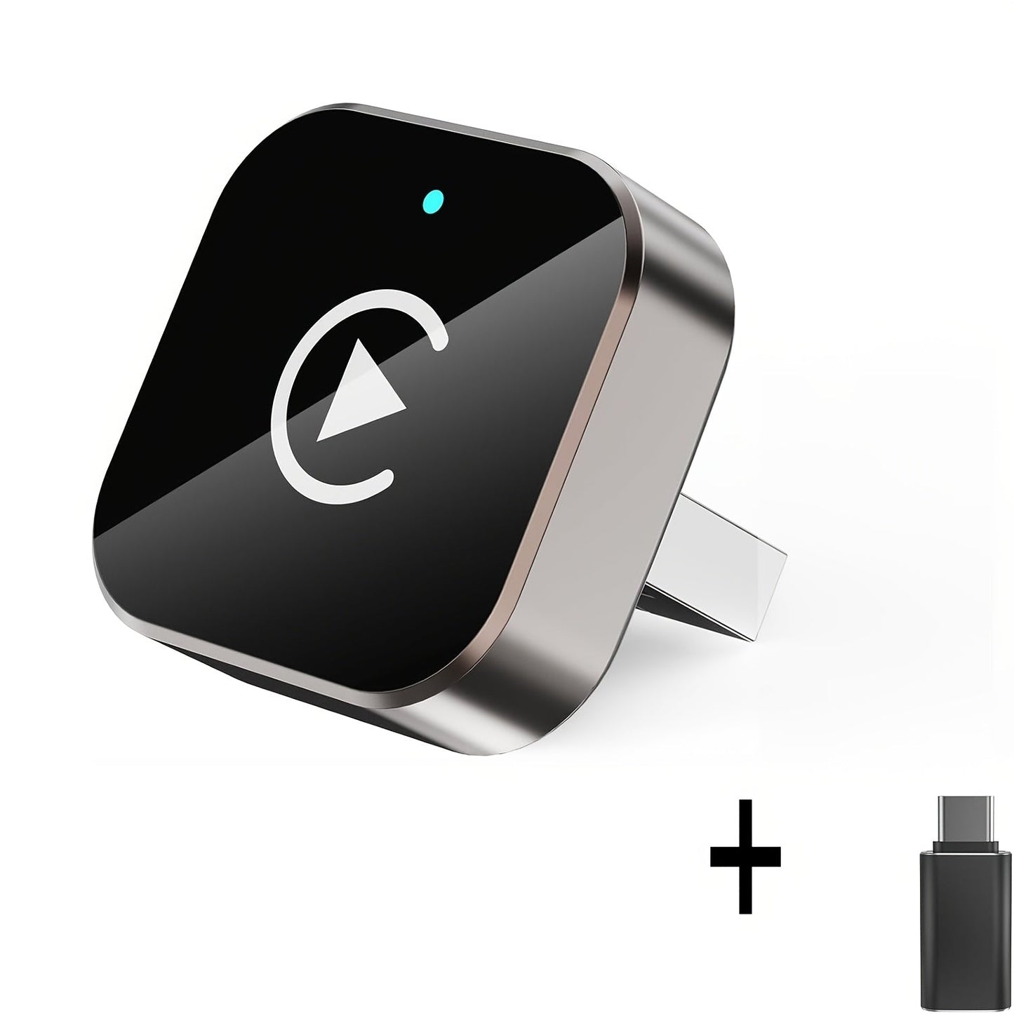 Wireless CarPlay Adapter 2-in-1 Wired to Wireless CarPlay & Android Auto Mini USB Dongle Fast Stable Connection for Apple iOS 10+ Android