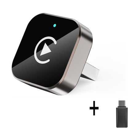 Wireless CarPlay Adapter 2-in-1 Wired to Wireless CarPlay & Android Auto Mini USB Dongle Fast Stable Connection for Apple iOS 10+ Android