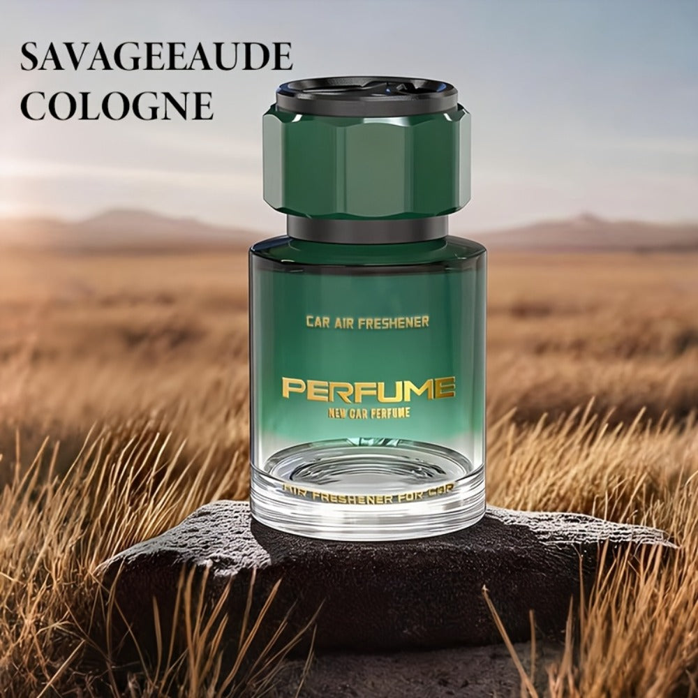 110 ml Cup-Holder Car Air Freshener Bottle in Classic Cologne or Azure Ocean Scent with Vented Top