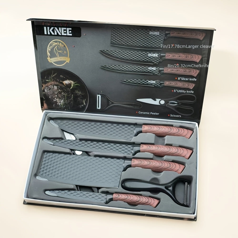 Kitchen Knife Set 6-Piece Professional Chef's Knife Set, High Carbon Stainless Steel Ultra-Sharp Blades