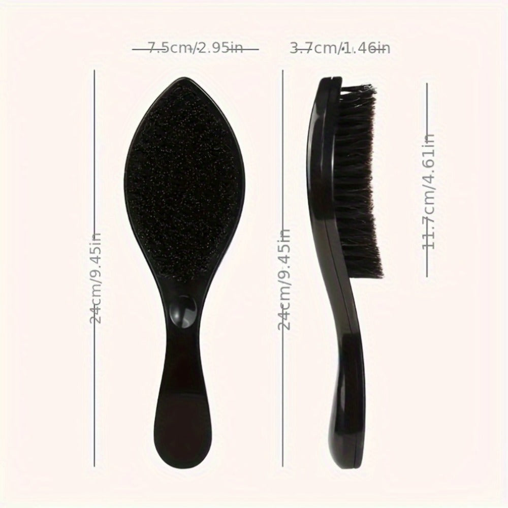 360 Wave Brush for Men with Heavy-Duty Nylon Bristles & Non-Slip ABS Handle – Professional Wave Training, Curl Defining & Updo Styling Tool