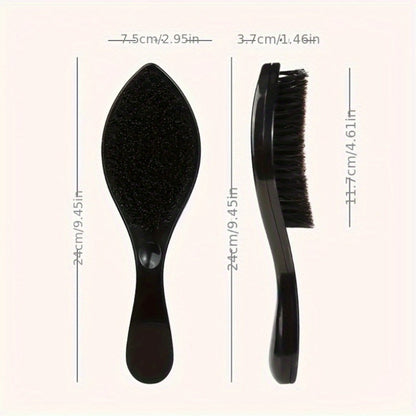 360 Wave Brush for Men with Heavy-Duty Nylon Bristles & Non-Slip ABS Handle – Professional Wave Training, Curl Defining & Updo Styling Tool