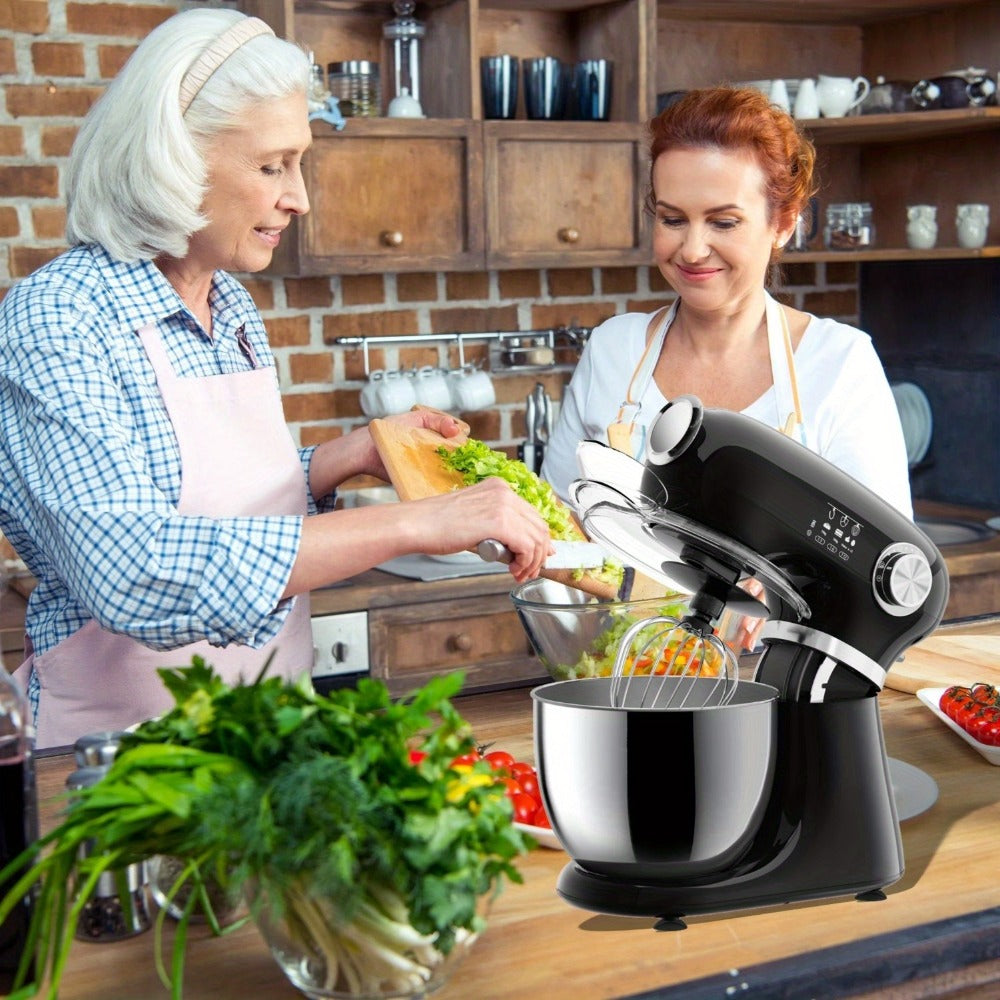 Bowl-Lift Stand Mixer 5.5 Qt 4-in-1 Electric Vertical Mixer 350W 12-Speed with Pulse for Entryways, Bedrooms and Living Spaces