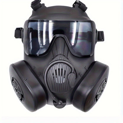 Tactical CS Costume Prop Mask Plastic Airsoft Style – Military Face Mask for Men Halloween Cosplay Role Play CS Simulation Outdoor Camping