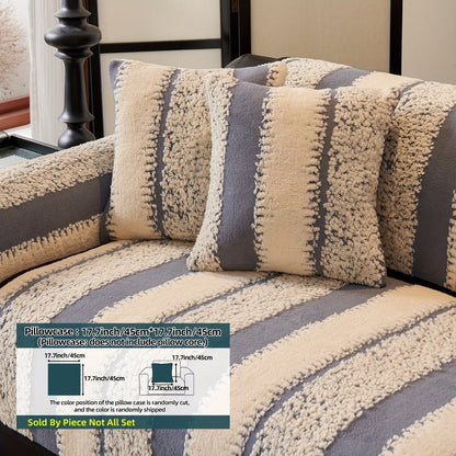 Sofa Cover, Thick Plush Jacquard Couch Pad in Four Colors with Loveseat and Extra-Large Sizes