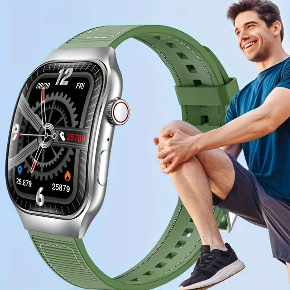 Smartwatch 2.01 Inch Curved Screen with Bluetooth 5.3, HD Calling, Games and Voice Assistant