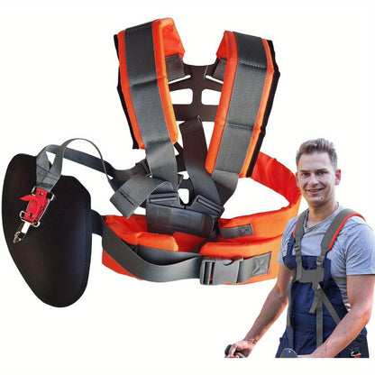 Trimmer Harness Double Shoulder for Garden, Patio and Yard Use, with the Listed Configuration