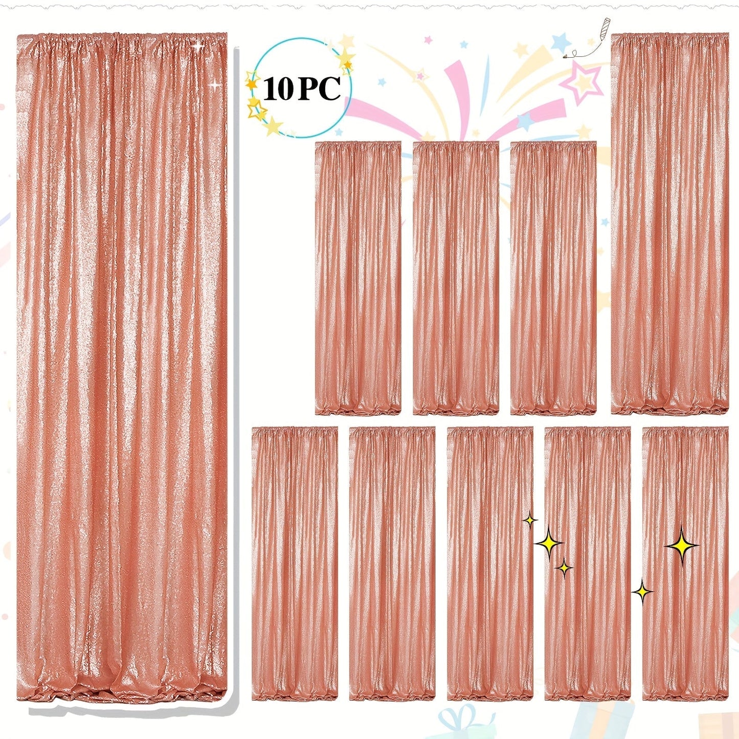 Sequin Backdrop Curtains 2FTx8FT Glitter Photography Background Panels for Party Wedding Birthday for an Everyday Personal Care Routine