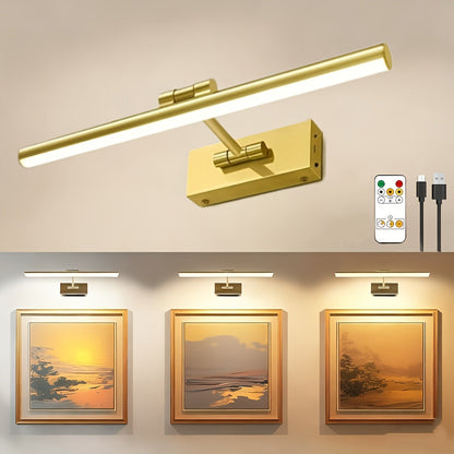 Picture Light 16 Inch Wireless Battery Powered LED Wall Light 6000mAh Rechargeable Remote for Entryways, Bedrooms and Living Spaces