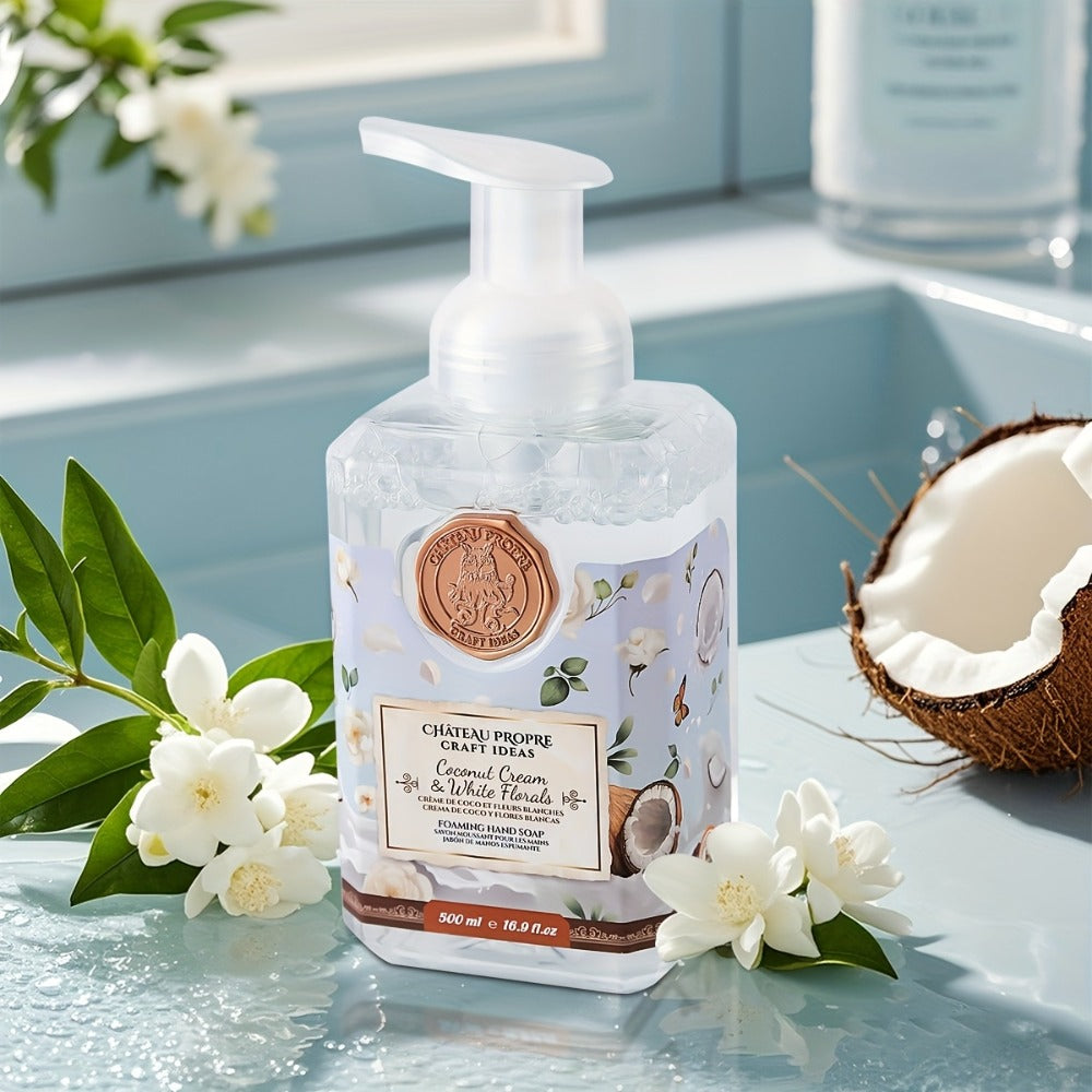 Foaming Hand Soap 500ml Moisturizing Gentle Foam Soap 8 Scents Vanilla Coconut Citrus Floral Fruity Deeply Hydrating Soft Hands All Skin
