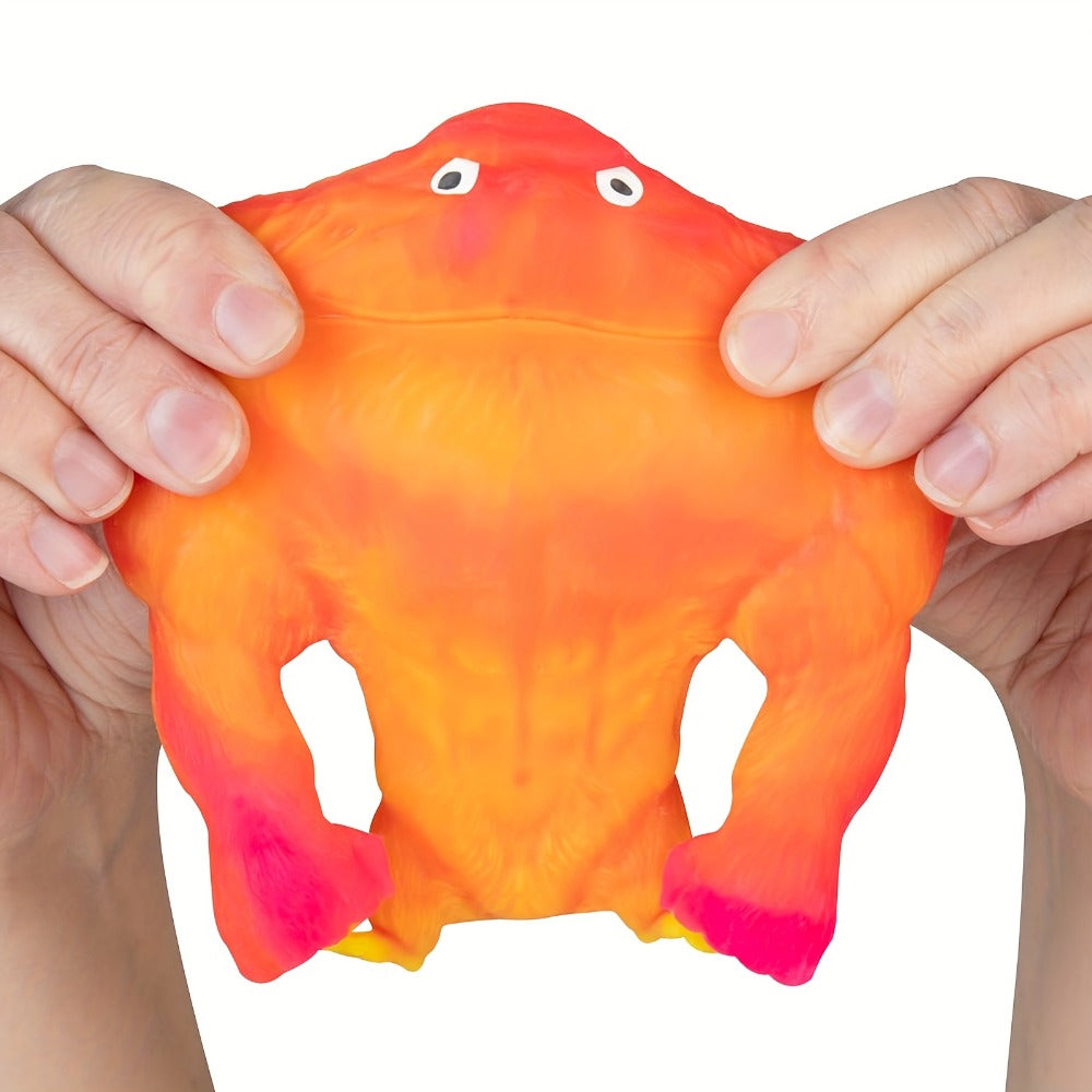 Squishy Monkey Stretchy Fidget Toy 4pcs, Mega Gorilla Squish & Stretch Stress Toy, PVA Sponge Filling