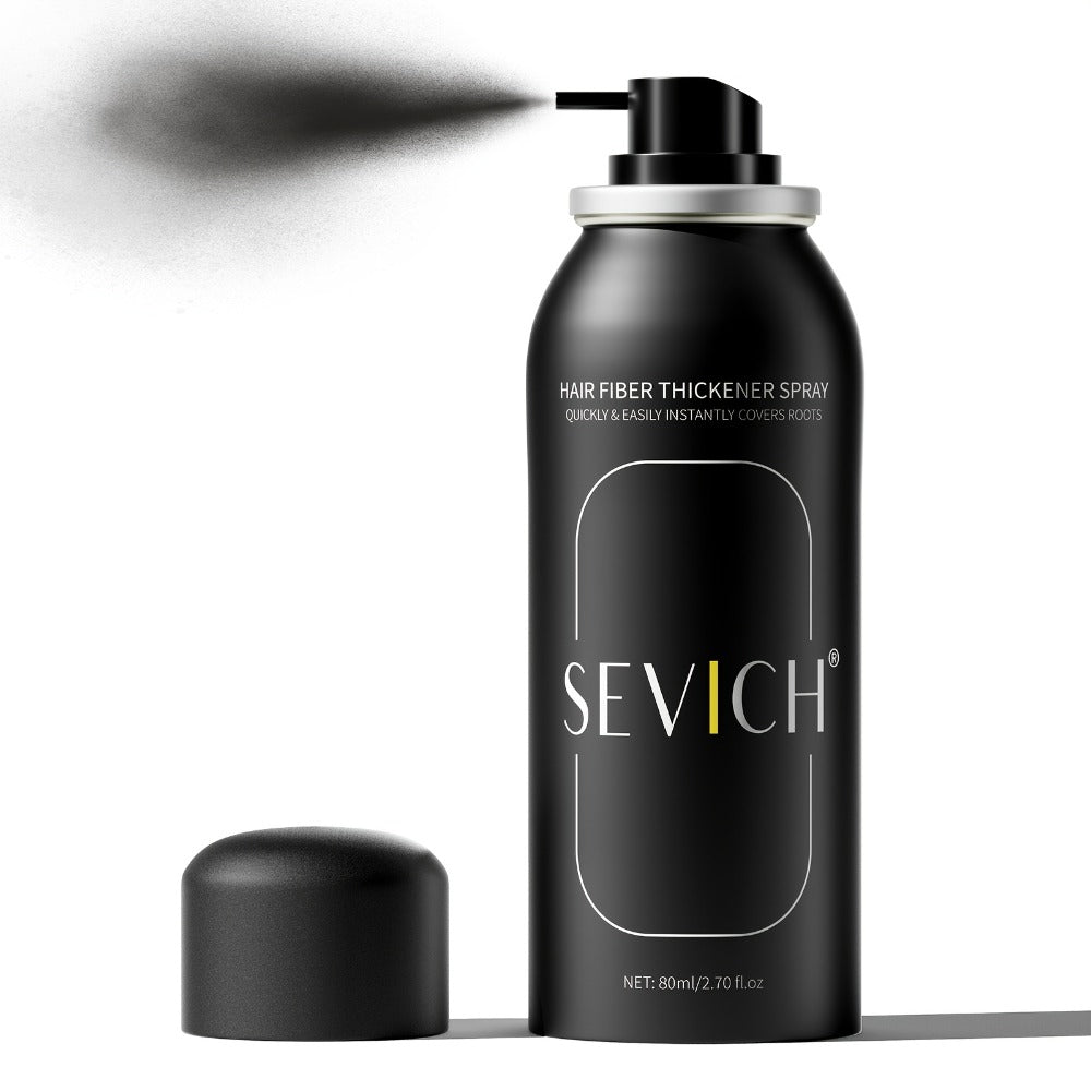 Root Cover Up Spray 80ml Instant Gray Hair Concealer with Plant-Based Fibers, Transfer-Resistant No-Mark Formula
