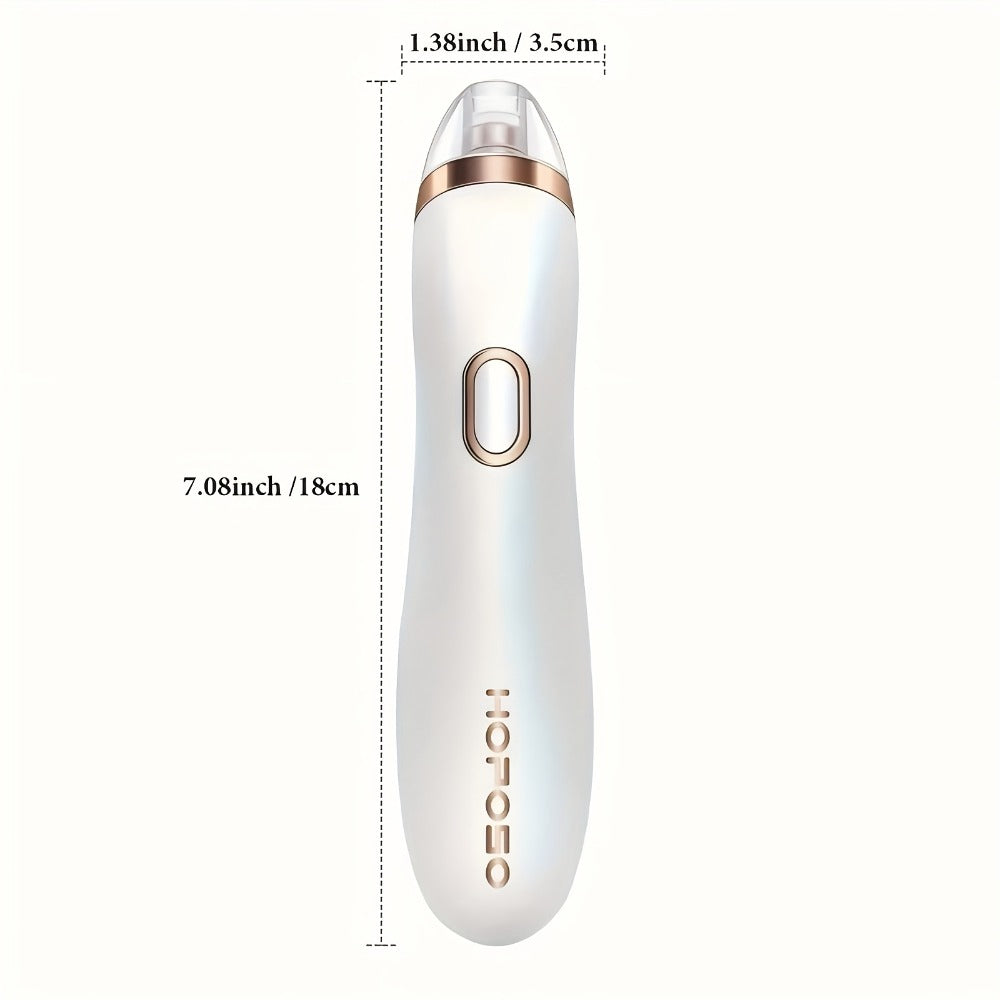 Blackhead Remover Vacuum Pore Cleaner 5 Adjustable Suction Levels - 4 Probe Heads 600mAh for Bath Time, Home Spa and Personal Care