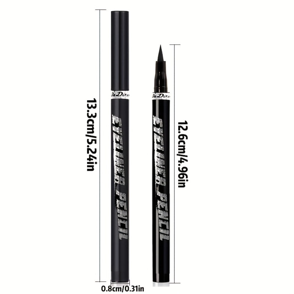 Colored Eyeliner Pencil Set with Six Shades in Blue, Purple, Green, Pink, Black and Gold-Tone Looks