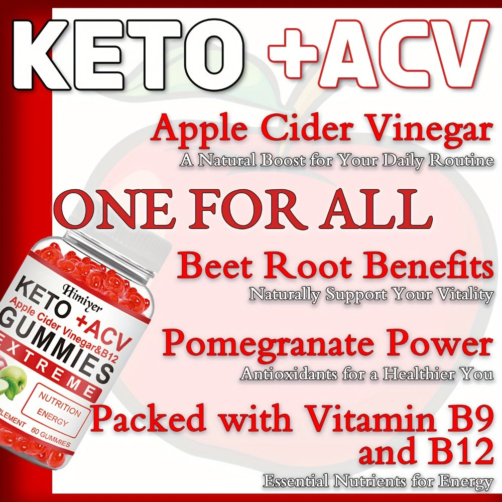 Keto ACV Gummies with Apple Cider Vinegar Vitamin B12 B6 for Women Men for Bath Time, Home Spa and Personal Care