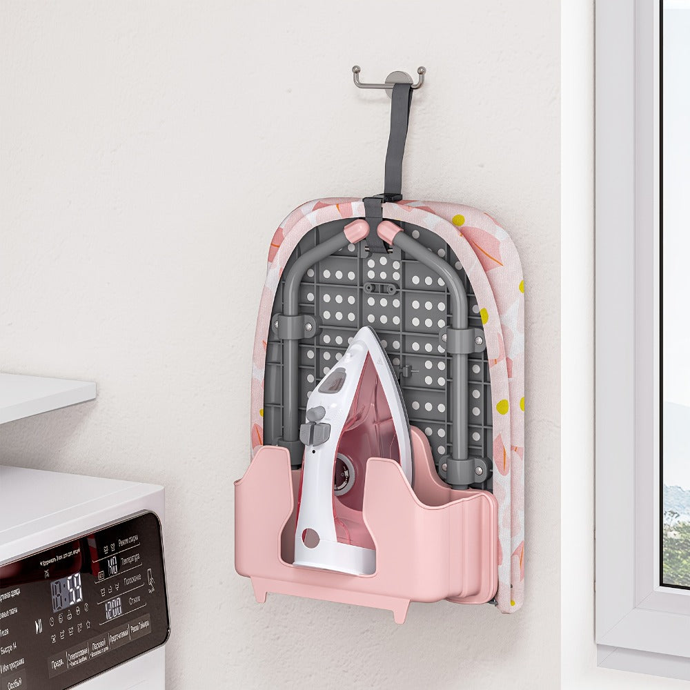 Tabletop Ironing Board with Iron Holder - Compact Portable Mini Ironing Board with Feet, Heat Resistant Cover