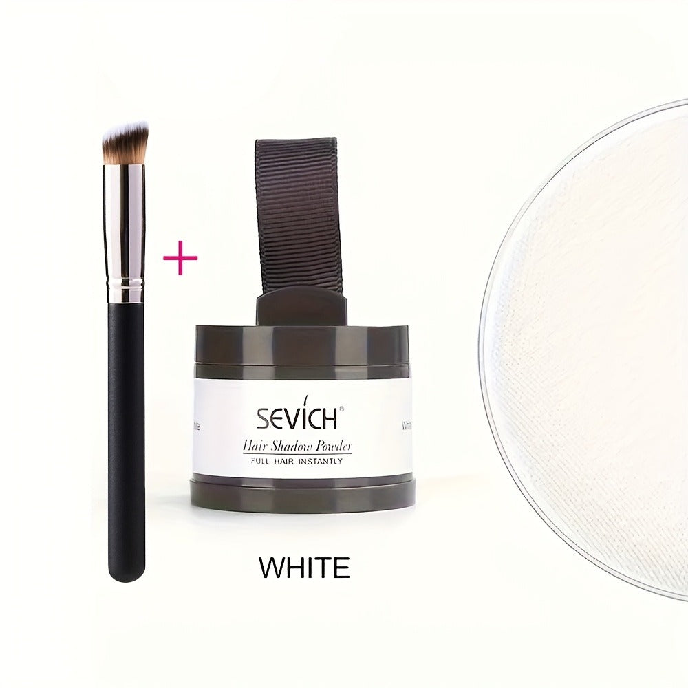 Thinning Hair Root Coverage Powder with Brush, Instant Hairline Concealer Natural Shadow Effect