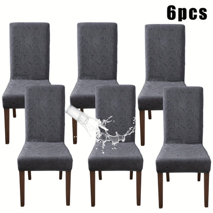 Stretch Dining Chair Covers Set of 4/6 – Plant Print Slipcovers for Dining Room Kitchen Chairs, Elastic Parsons Chair Protector, Home Decor