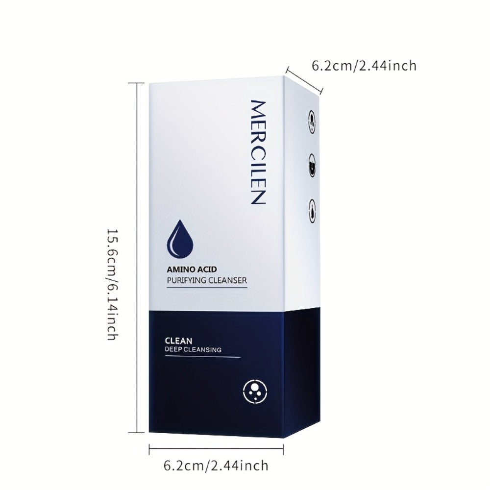 Gentle Purifying Amino Acid Face Wash, Foam Cleanser for All Skin Types, Deep Cleanse Without Stripping Moisture Barrier