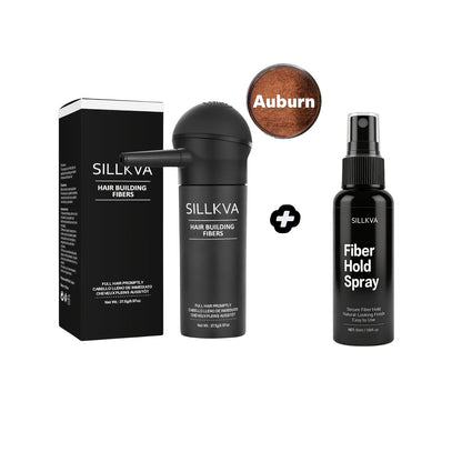 Hair Fibers Spray Applicator Kit Instant Thickness for Thinning Hair & Bald Spots SILLKVA for Makeup, Travel and Everyday Vanity Use