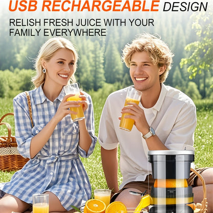 Electric Citrus Juicer Rechargeable USB-C, Portable Electric Orange Juicer Machine with 45W Motor