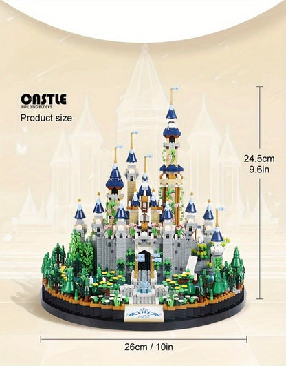 3600PCS Princess Castle Building Blocks Fairytale Palace STEM Micro Brick Architecture Kit for Girls Ages 8+