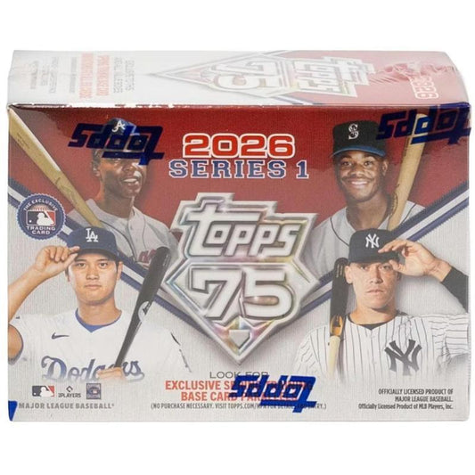 Topps Series 1 Baseball Trading Card Blaster Box, 72 Cards with Six Toploaders and StreetCards Magnet