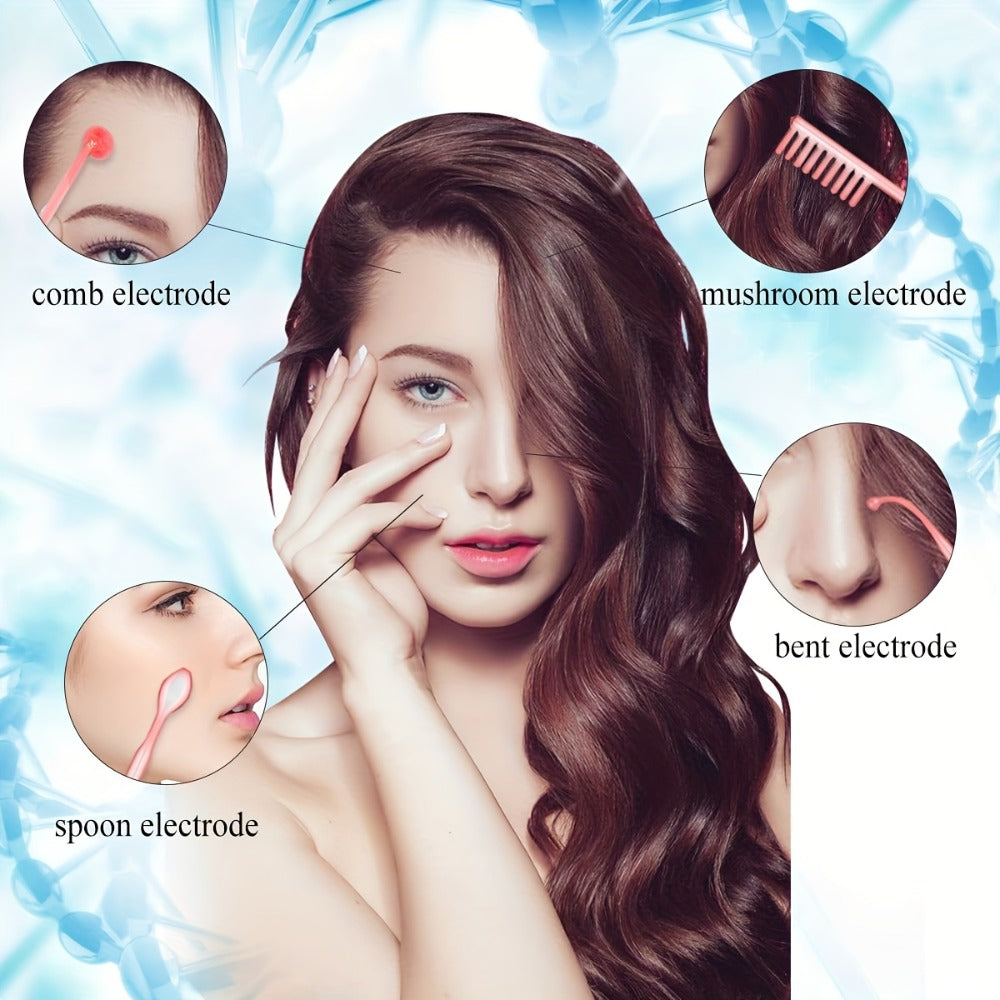 High Frequency Facial Massager 4-in-1 Skin Care Stick Portable Home Use Acne Treatment Rejuvenation Beauty for Home or Salon Spa Use