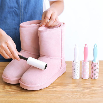 Lint Roller Pet Hair Remover Mini Portable 12 Pack Travel Size No Power Required for Clothing Furniture Car Seats Couch Reusable Clothes