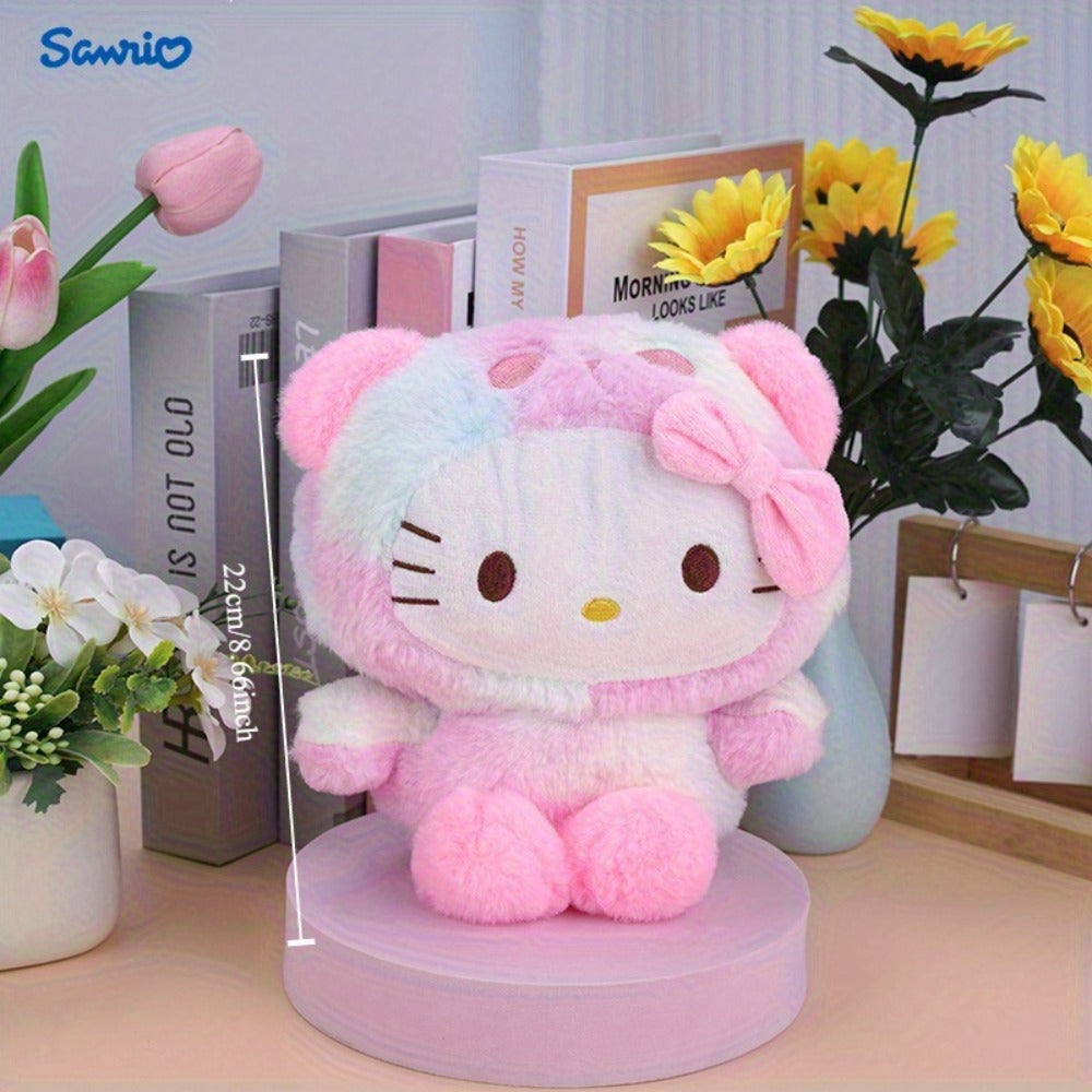 Plush Toy Character Collection with Four Styles, Soft Fabric and Desk-Ready Sitting Designs