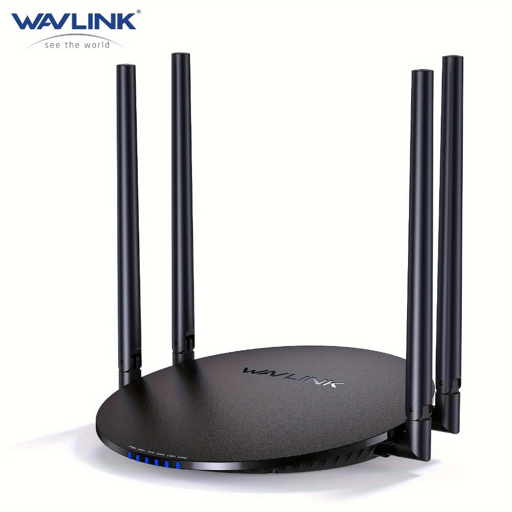 WAVLINK AC1200 WiFi Router 3-in-1 Dual Band 1200Mbps - 4x5dBi Antennas, Gigabit WAN LAN, Router Access Point Repeater Mode