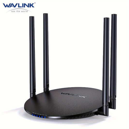WAVLINK AC1200 WiFi Router 3-in-1 Dual Band 1200Mbps - 4x5dBi Antennas, Gigabit WAN LAN, Router Access Point Repeater Mode