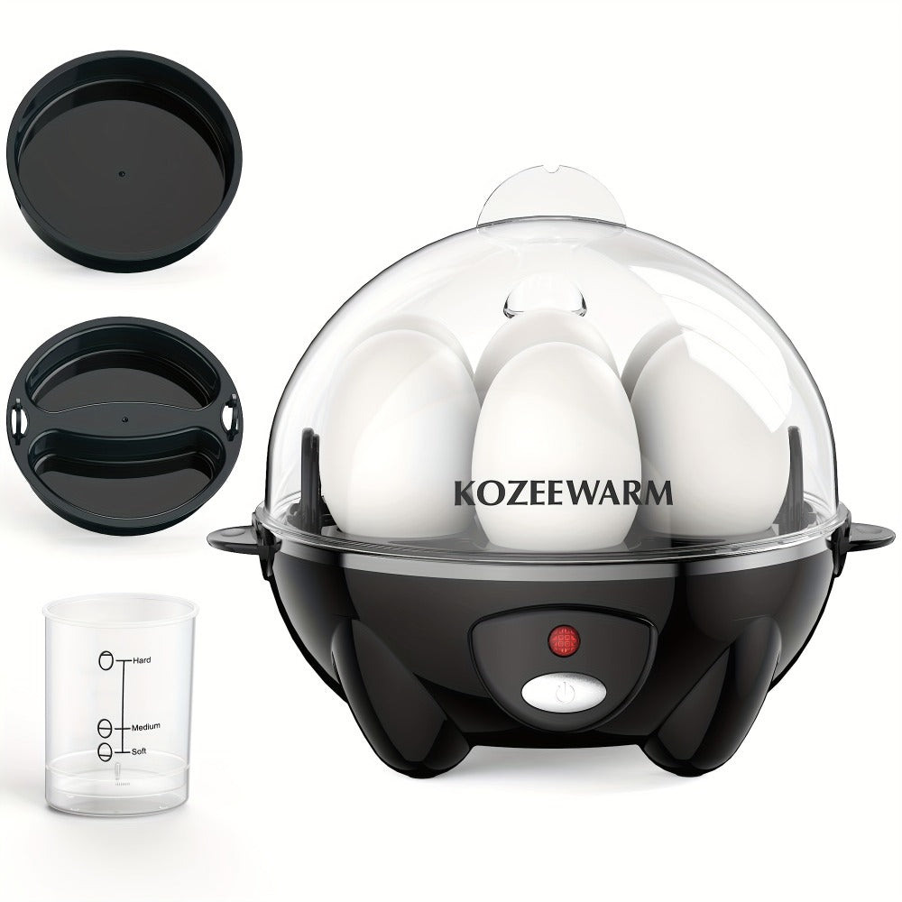 Electric Egg Boiler & Cooker with Auto Shut-Off, Single & Double Layer, Multi-Function for Hard Boiled