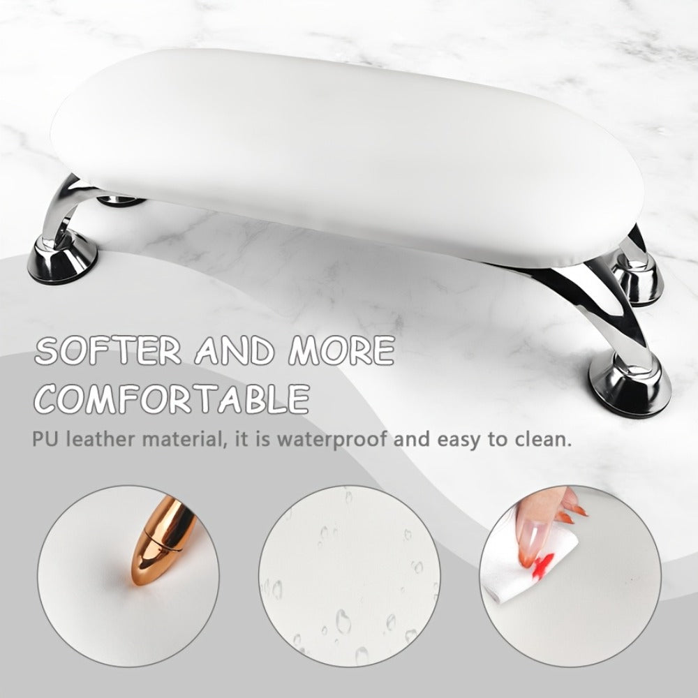 Nail Armrest Hand Pillow Detachable Non-Slip Wrist Rest Cushion for Nail Technicians – Foldable Portable Manicure Support for Salon & Home