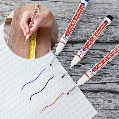 Deep Hole Marking Pens 29 Pack – Long Point Oil-Based Woodworking Markers, Multi-Color Red Blue Black Pencils for Wood, Ceramic